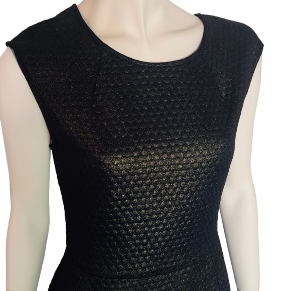 π
ΊCollective Concepts Stitch Fix Helma Dress Gold Black Quilt Textured - Picture 4 of 12